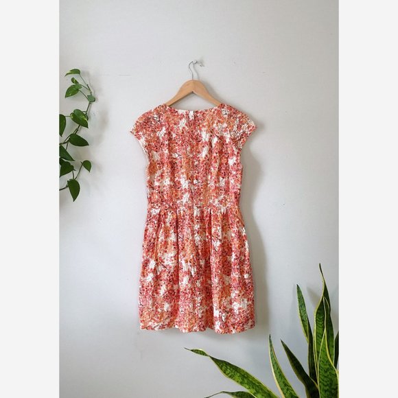 Madewell Watercolor Painted Lace Bloom Dress Size 6 - Picture 9 of 10